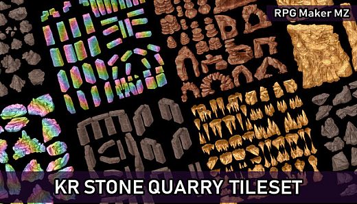 RPG Maker MZ - KR Stone Quarry Tileset