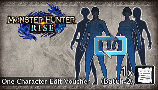 Monster Hunter Rise - One Character Edit Voucher (Batch 2)
