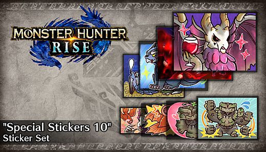 Monster Hunter Rise - "Special Stickers 10" sticker set