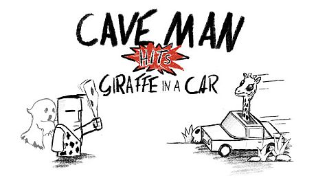 Caveman hits Giraffe in a Car Game