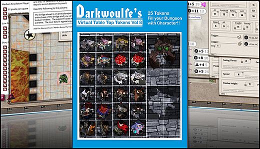 Fantasy Grounds - Top-Down Tokens - Darkwoulfe's Token Pack Vol 8