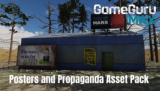 GameGuru MAX Modern Day Asset Pack - Posters and Propaganda
