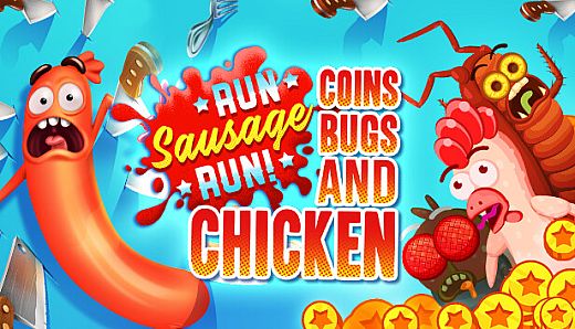 Run Sausage Run: Coins, Bugs and Chicken