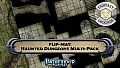 Fantasy Grounds - Pathfinder RPG - Pathfinder Flip-Mat: Haunted Dungeon Multi-Pack