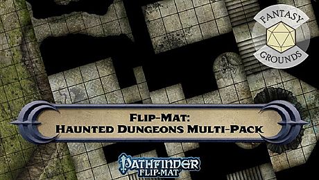 Fantasy Grounds - Pathfinder RPG - Pathfinder Flip-Mat: Haunted Dungeon Multi-Pack DLC