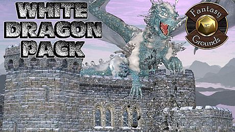 Fantasy Grounds - White Dragon Pack (Token Pack) DLC