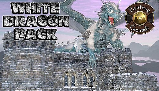 Fantasy Grounds - White Dragon Pack (Token Pack)
