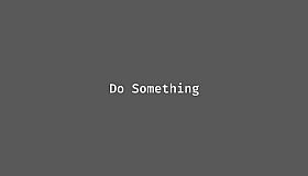 do something