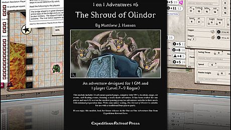 Fantasy Grounds - 1 on 1 Adventures #6: The Shroud of Olindor (3.5E/PFRPG) DLC