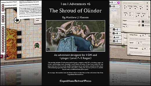 Fantasy Grounds - 1 on 1 Adventures #6: The Shroud of Olindor (3.5E/PFRPG)