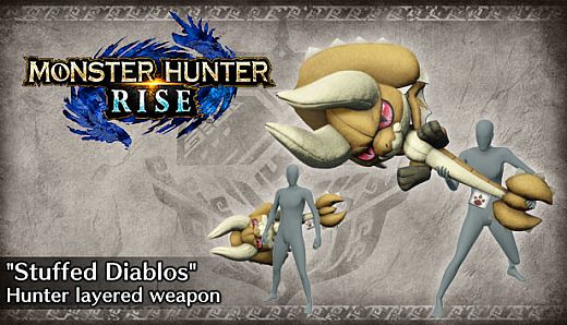 Monster Hunter Rise - "Stuffed Diablos" Hunter layered weapon (Hammer)