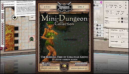 Fantasy Grounds - Mini-Dungeon #030: The Burning Tree of Coilltean Grove (PFRPG)