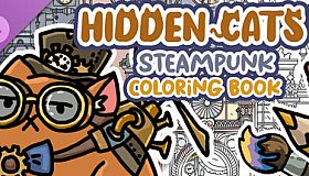 HIDDEN CATS 3: Steampunk - Coloring Book