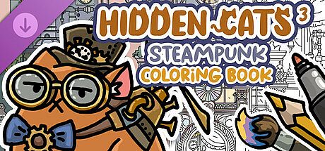 HIDDEN CATS 3: Steampunk - Coloring Book