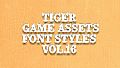 TIGER GAME ASSETS FONT STYLES VOL.16