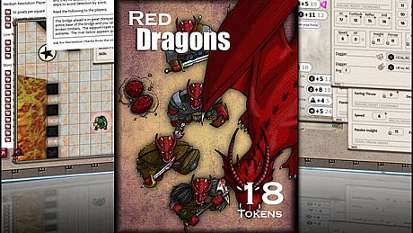Fantasy Grounds - Red Dragons (Token Pack) DLC