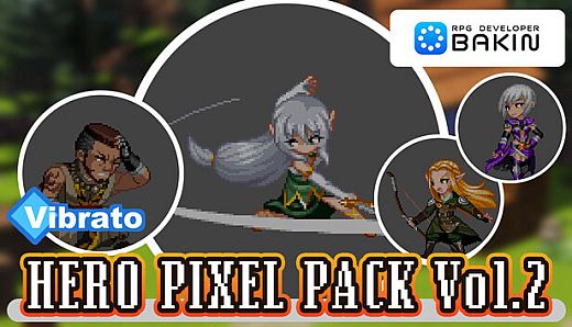 RPG Developer Bakin  Vibrato HERO PIXEL PACK Vol.2