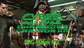 RPG Maker MZ - CyberCity Character Creator Kit