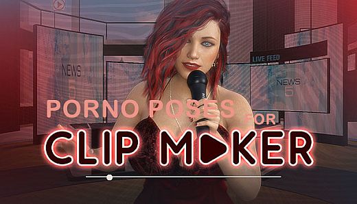 Porno poses for clip maker