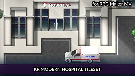 RPG Maker MV - KR Modern Hospital Tileset DLC