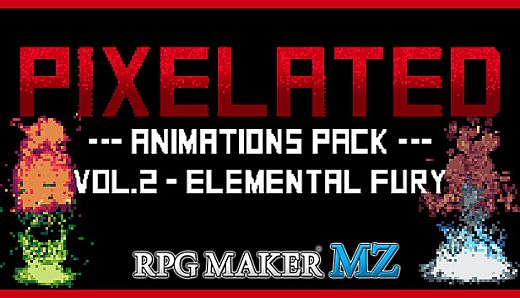 RPG Maker MZ - Pixelated Animations Pack Vol.2