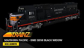 Trainz 2022 DLC - Southern Pacific - EMD SD50 Black Widow