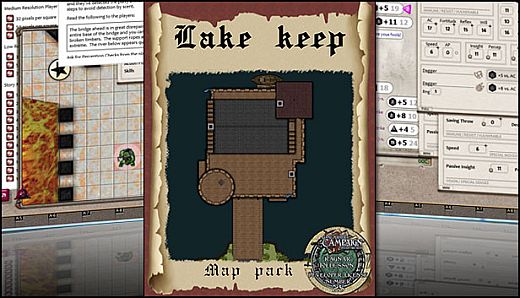 Fantasy Grounds - Map Pack: Lake Keep