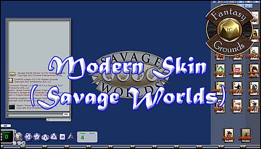 Fantasy Grounds - Modern Skin (Savage Worlds)