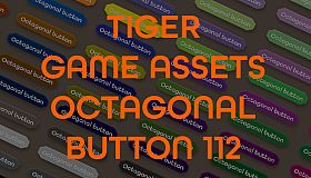 TIGER GAME ASSETS OCTAGONAL BUTTON 112