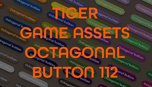 TIGER GAME ASSETS OCTAGONAL BUTTON 112