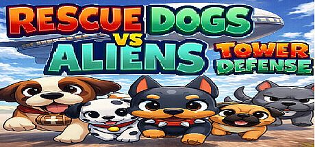 Rescue Dogs vs Aliens Tower Defense Game