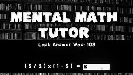 Mental Math Tutor Game