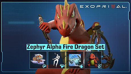 Exoprimal - Zephyr Alpha Fire Dragon Set DLC