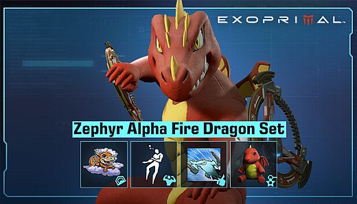 Exoprimal - Zephyr Alpha Fire Dragon Set
