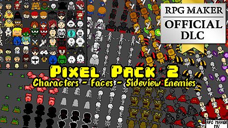 RPG Maker MV - Pixel Pack 2 Characters - Faces - Sideview Enemies DLC