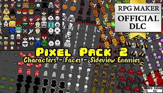 RPG Maker MV - Pixel Pack 2 Characters - Faces - Sideview Enemies