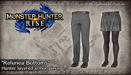 Monster Hunter Rise - "Relunea Bottoms" Hunter layered armor piece