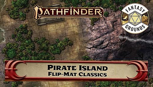 Fantasy Grounds - Pathfinder RPG - Pathfinder Flip-Mat Classics - Pirate Island
