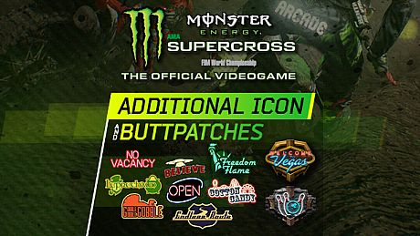 Monster Energy Supercross - Additional Icons & Buttpatches DLC
