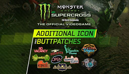 Monster Energy Supercross - Additional Icons & Buttpatches