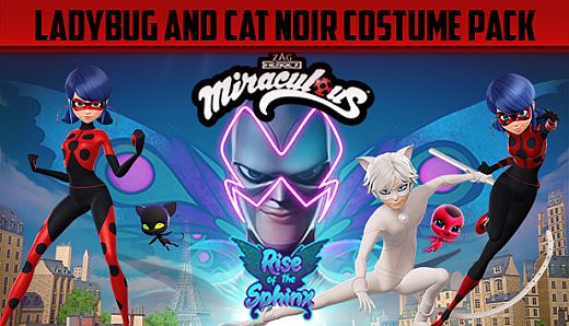 Miraculous: Rise of the Sphinx Cat Noir and Ladybug Costume Pack