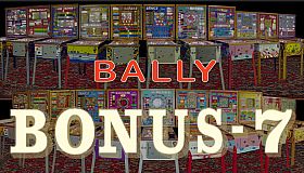 Bingo Pinball Gameroom - Bally Bonus 7