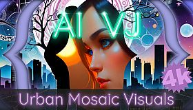 AI-VJ - Urban Mosaic 4k Visuals