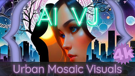 AI-VJ - Urban Mosaic 4k Visuals DLC
