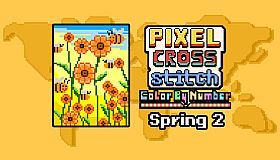 Pixel Cross Stitch - Spring Pack 2