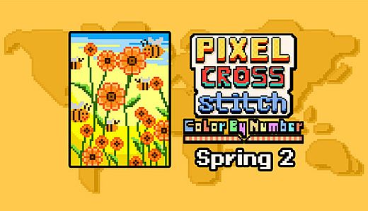 Pixel Cross Stitch - Spring Pack 2
