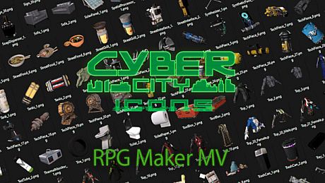RPG Maker MV - CyberCity Icons DLC