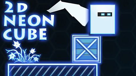 2D Neon Cube Game