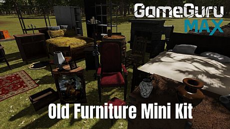 GameGuru MAX Horror Mini Kit - Old Furniture DLC