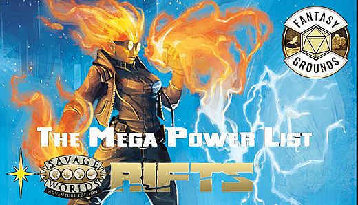 Fantasy Grounds - Rifts(R) for Savage Worlds Mega Power List